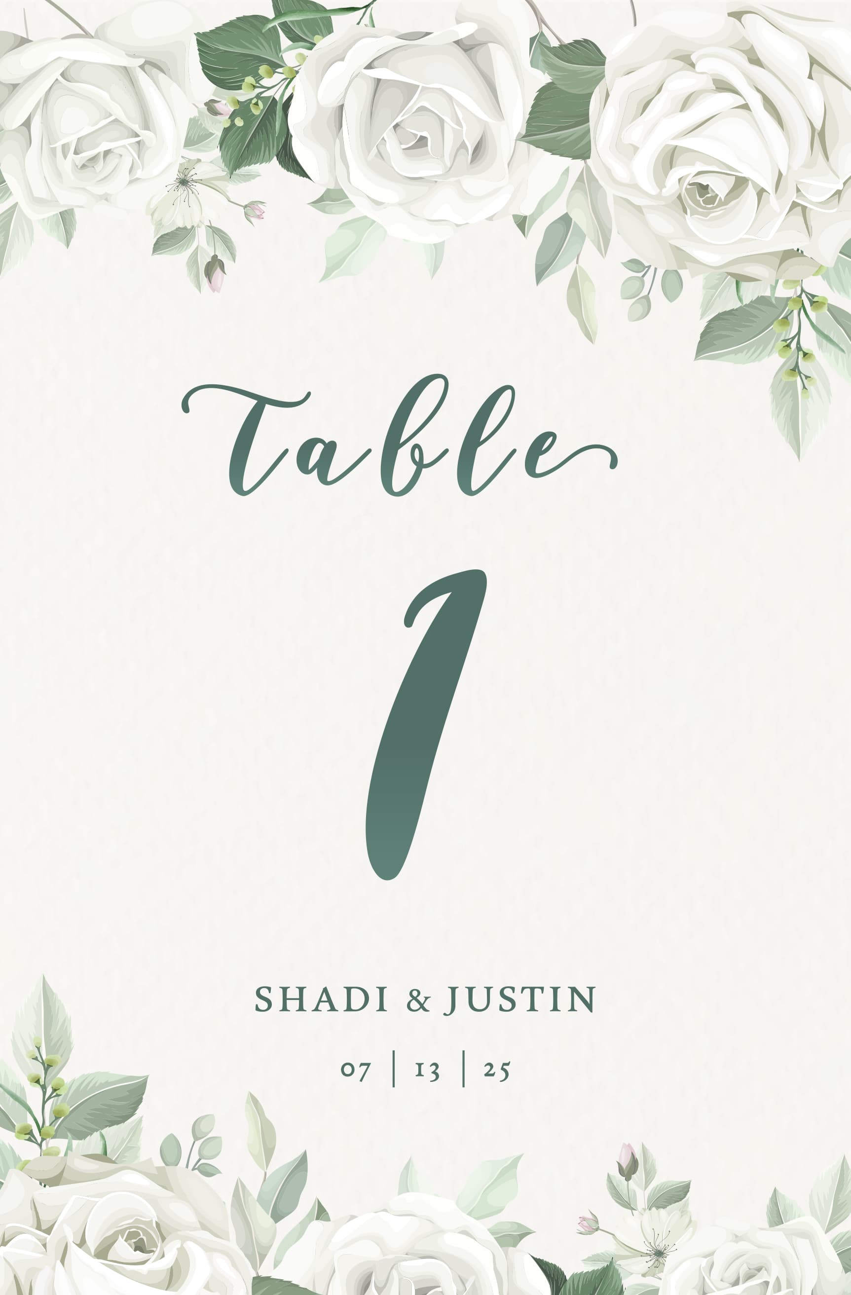 Table sign 1